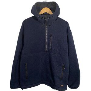Filson Ridgeway Fleece Pullover Jacket Navy Blue Size Medium